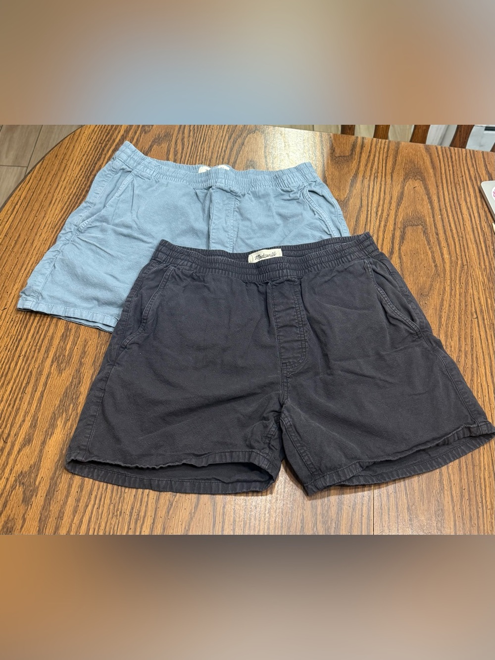 Madewell Men’s Elastic Waist Drawstring Shorts Bundle Size Medium (2 Pairs)